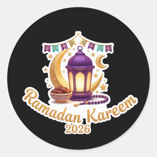 Ramadan Kareem 2026 Festive Celebration Sticker (Voorkant)