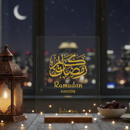 Ramadan Kareem Arabic Calligraphy Personalized  Acryl Bord