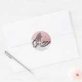Ramadan Kareem Arabische kalligrafie Ronde Sticker (Envelop)
