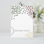 Ramadan Kareem! Bedankkaart (Staand voorkant)