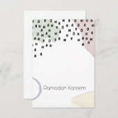 Ramadan Kareem! Bedankkaart (Voorkant / Achterkant)