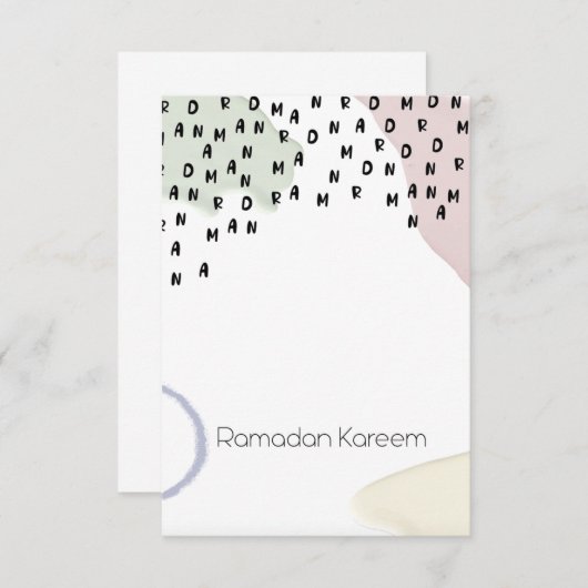 Ramadan Kareem! Bedankkaart (Voorkant / Achterkant)