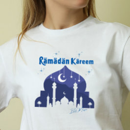 Ramadan Kareem Blauwe Moskee T-shirt