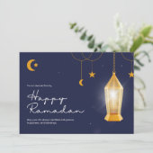 Ramadan Kareem Blue Feestdagenkaart (Staand voorkant)