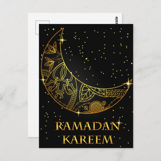 Ramadan Kareem briefkaart (Voorkant / Achterkant)
