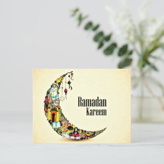 Ramadan Kareem Briefkaart (Staand voorkant)