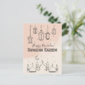 Ramadan Kareem Briefkaart (Staand voorkant)