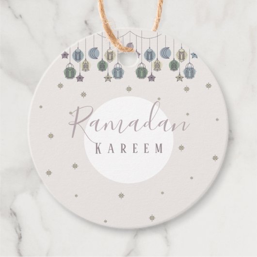 Ramadan kareem cadeau label (Voorkant)