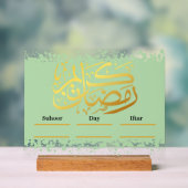 Ramadan Kareem Calender Decoratief Acryl Bord (Neutraal)