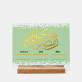 Ramadan Kareem Calender Decoratief Acryl Bord (Voorkant)