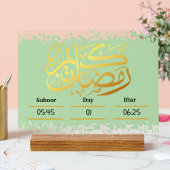 Ramadan Kareem Calender Decoratief Acryl Bord