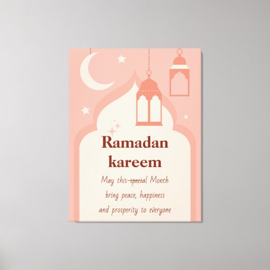 Ramadan Kareem Canvas Afdruk (Voorkant)