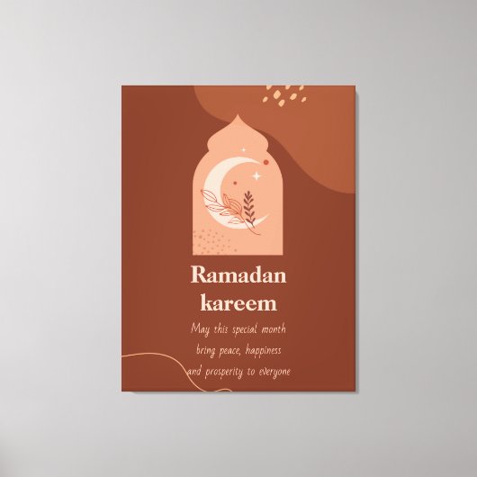 Ramadan Kareem Canvas Afdruk (Voorkant)