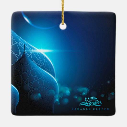 Ramadan Kareem Ceramic Ornament (Achterkant)