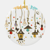 Ramadan Kareem Cool Islamic Fasting Outfit voor Keramisch Ornament (Achterkant)