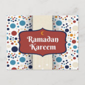 Ramadan Kareem Crescent Briefkaart (Voorkant)
