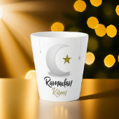 Ramadan Kareem Crescent Design - Islamitische Muba Latte Mok
