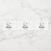 Ramadan Kareem Crescent Design - Islamitische Muba Waterfles Etiket (Enkel label)