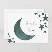 Ramadan Kareem crescent Islam mubarak sterren Briefkaart (Voorkant / Achterkant)