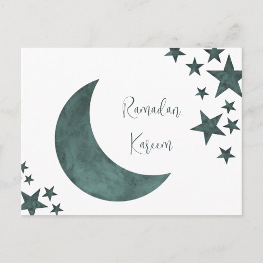 Ramadan Kareem crescent Islam mubarak sterren Briefkaart (Voorkant)