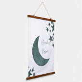 Ramadan Kareem crescent Islam mubarak sterren Hangend Wandkleed (Gebogen)