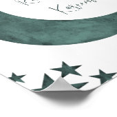 Ramadan Kareem crescent Islam mubarak sterren Poster (Hoek)