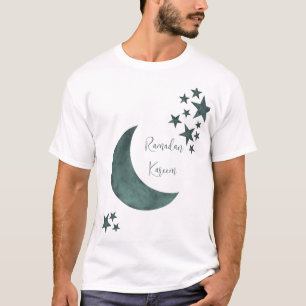 Ramadan Kareem crescent Islam mubarak sterren T-shirt