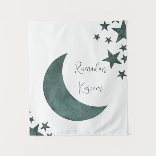Ramadan Kareem crescent Islam mubarak sterren Wandkleed (Voorkant)