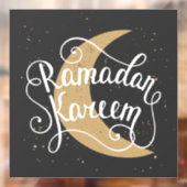 Ramadan Kareem Cute Black White Raamsticker (Vel 2)