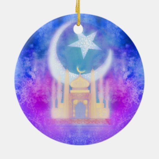 Ramadan Kareem Decoration Keramisch Ornament (Achterkant)