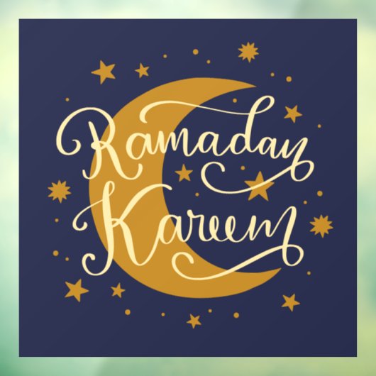Ramadan Kareem Eid Bedrijfs- of Huisraamsticker Raamsticker (Vel 3)