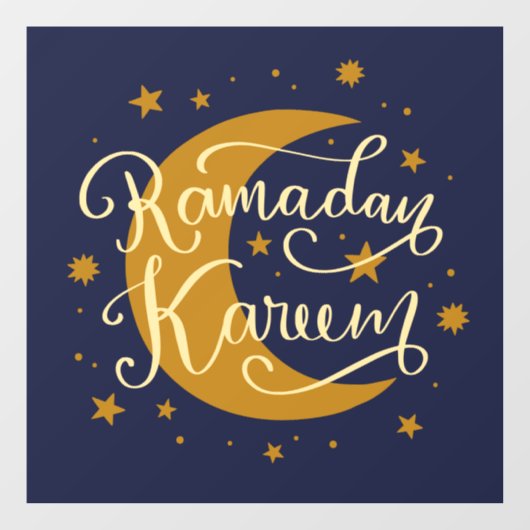 Ramadan Kareem Eid Bedrijfs- of Huisraamsticker Raamsticker (Vel)