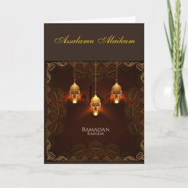 Ramadan Kareem & Eid Mubarak aangepaste groet Kaart