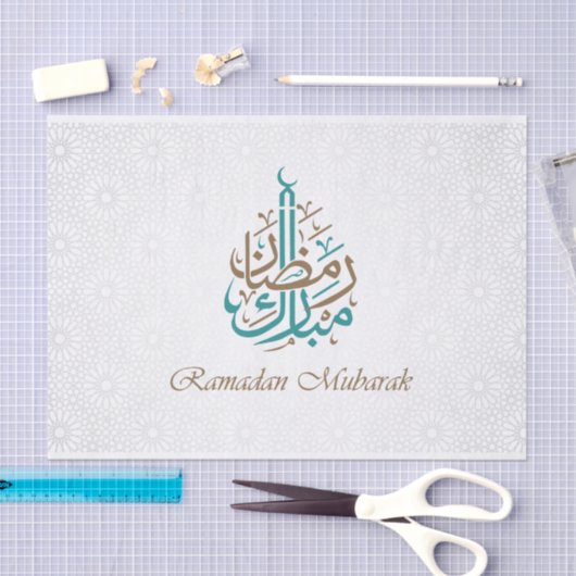 Ramadan Kareem / Eid Mubarak Aanpassen Tissuepapier (Craft)
