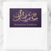 Ramadan Kareem - Eid Mubarak - Happy Eid Rechthoekige Sticker (Tas)