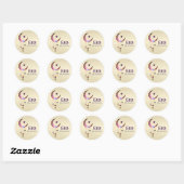 Ramadan Kareem - Eid Mubarak - Happy Eid Ronde Sticker (Vel)