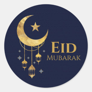 Ramadan Kareem - Eid Mubarak - Happy Eid Ronde Sticker