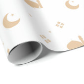 Ramadan Kareem Eid Mubarak Happy Eid Wrapping Cadeaupapier (Rol Hoek)