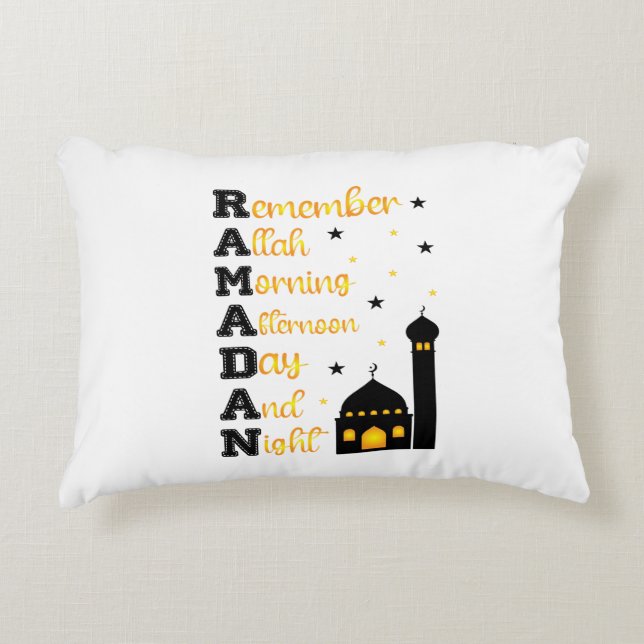 Ramadan Kareem & Eid Mubarak Islamitisch Accentkus Accent Kussen (Voorkant)