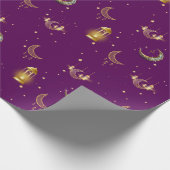 Ramadan Kareem Eid Mubarak Islamitisch Donker Paar Cadeaupapier (Hoek)
