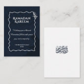 Ramadan Kareem Elegant Islamic Greeting Card Notitiekaartje (Voorkant / Achterkant)