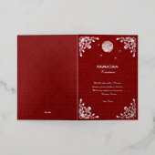 Ramadan Kareem Elegant Islamic Ramadan Party Decor Folie Wenskaart (Buiten Laag)
