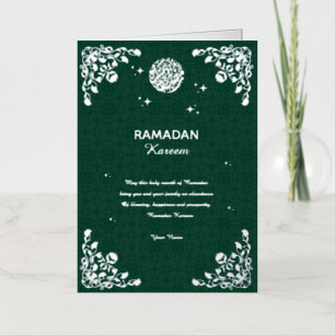 Ramadan Kareem Elegante Islamitische Ramadan Feest Folie Wenskaart