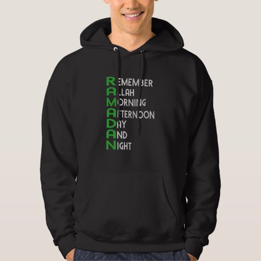 Ramadan Kareem Fasting Fast Islam Muslim Hoodie (Voorkant)