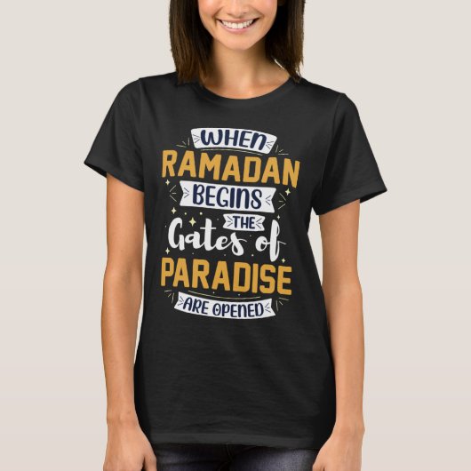 Ramadan Kareem Fasting  For Muslim Islamic  Idea T-shirt (Voorkant)