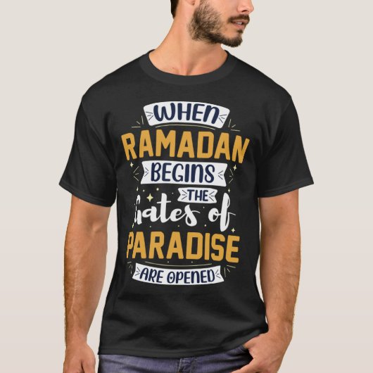 Ramadan Kareem Fasting For Muslim Islamic Idea T-shirt (Voorkant)