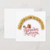 Ramadan Kareem feest kaart (Voorkant / Achterkant)