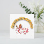 Ramadan Kareem feest kaart (Staand voorkant)