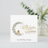 Ramadan Kareem feestdag Elegante kaart (Staand voorkant)