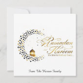 Ramadan Kareem feestdag Elegante kaart (Voorkant)